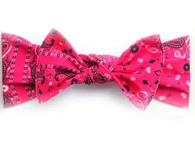 Little Bow Pip - Cerise Pink Bowdana