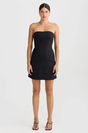 Lola Strapless Mini Dress Black