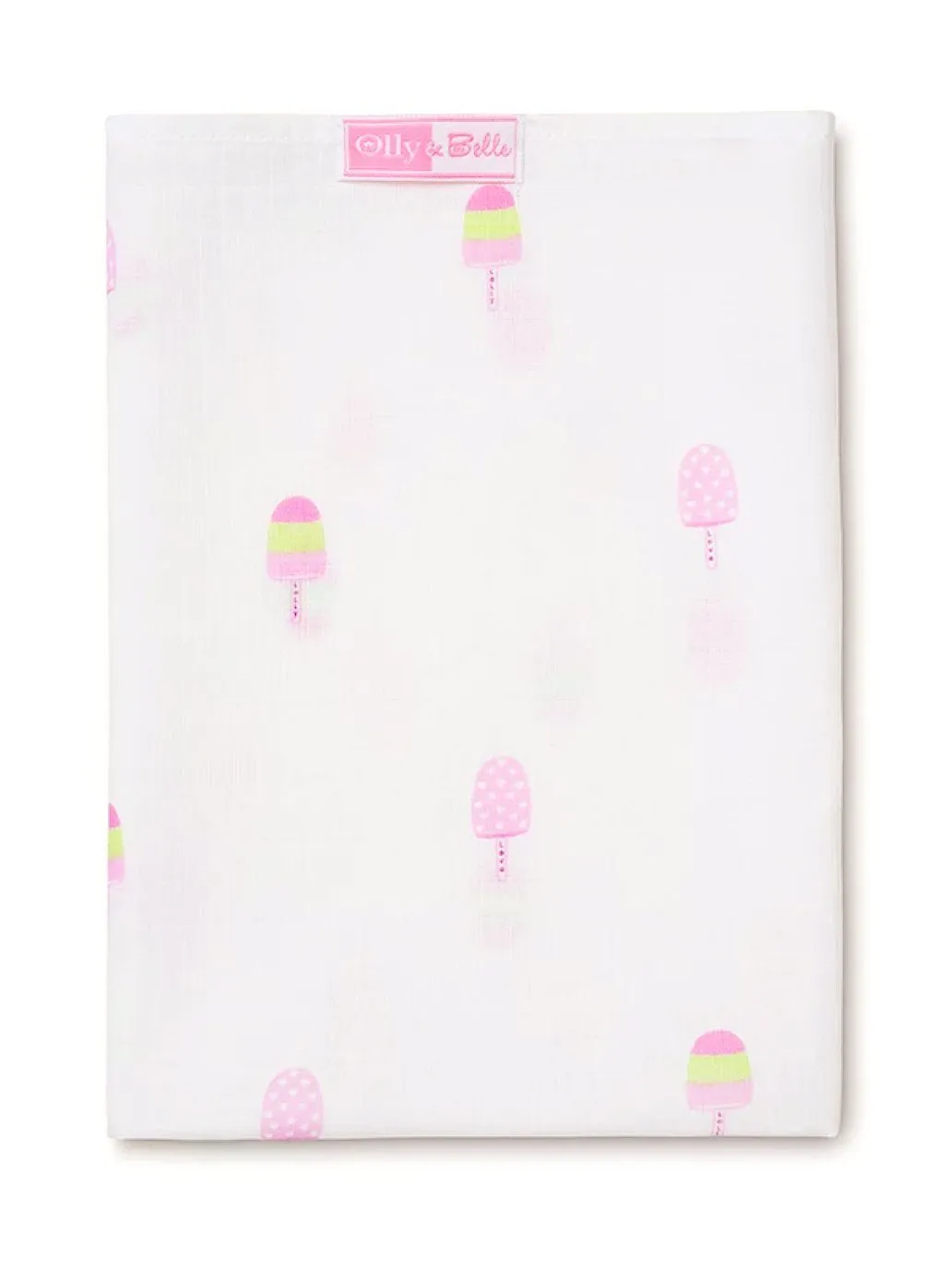 Lolly Print 100% Cotton Muslin Square By Olly & Belle