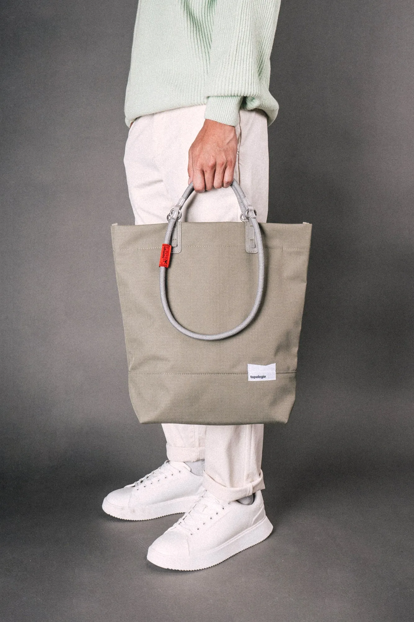 Loop Tote / Black / 10mm Green Solid