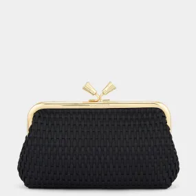 Maud Woven Tassel Clutch