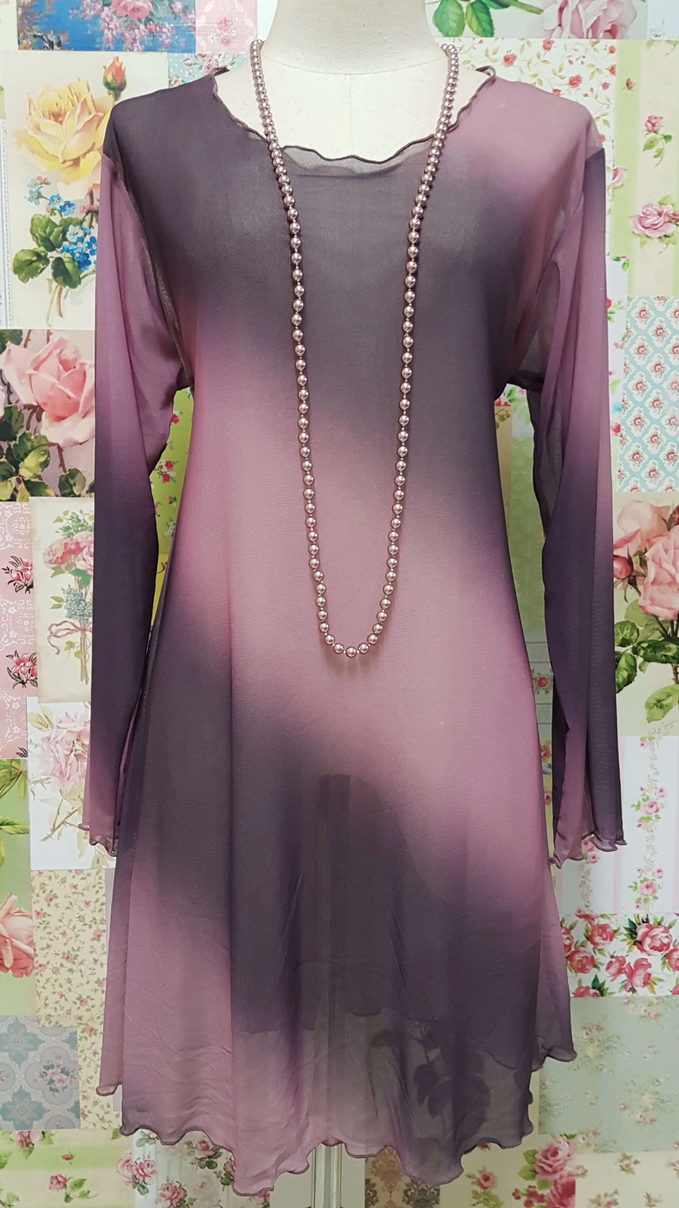 Mauve & Dusty Pink Top CH0166