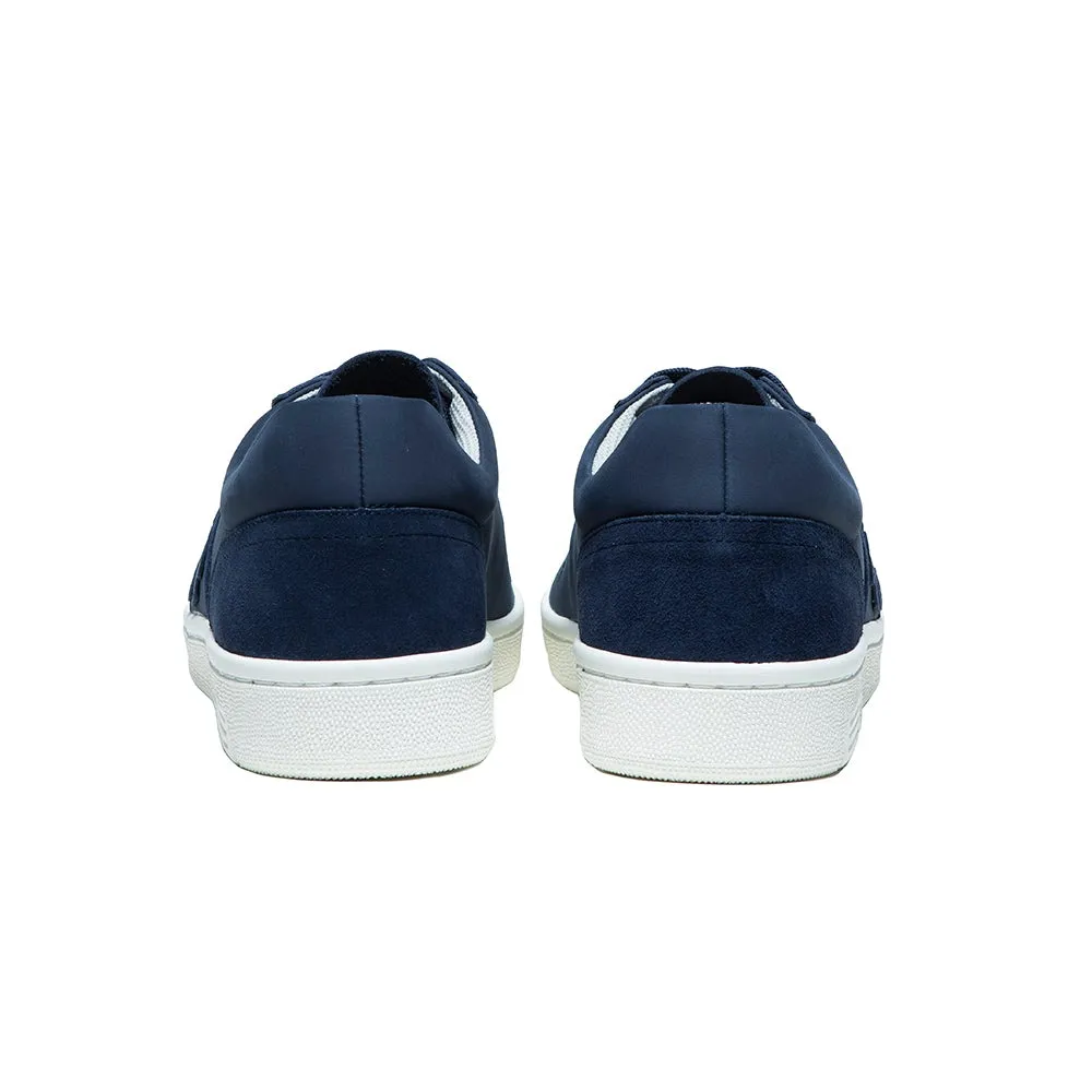 Men's Dreamer Blue Logo Suede Leather Sneakers 08114-555