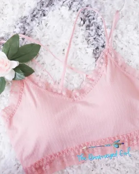 Mila  Lace Pink / MInt Bralette