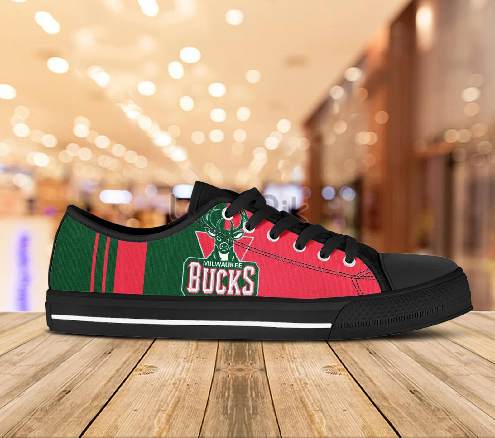 Milwaukee Bucks Custom Lowtop, Basketball Custom Shoes, Sport Lowtop, Canvas Shoes, Canvas Lowtop, Unisex Shoes, Gift Birthday