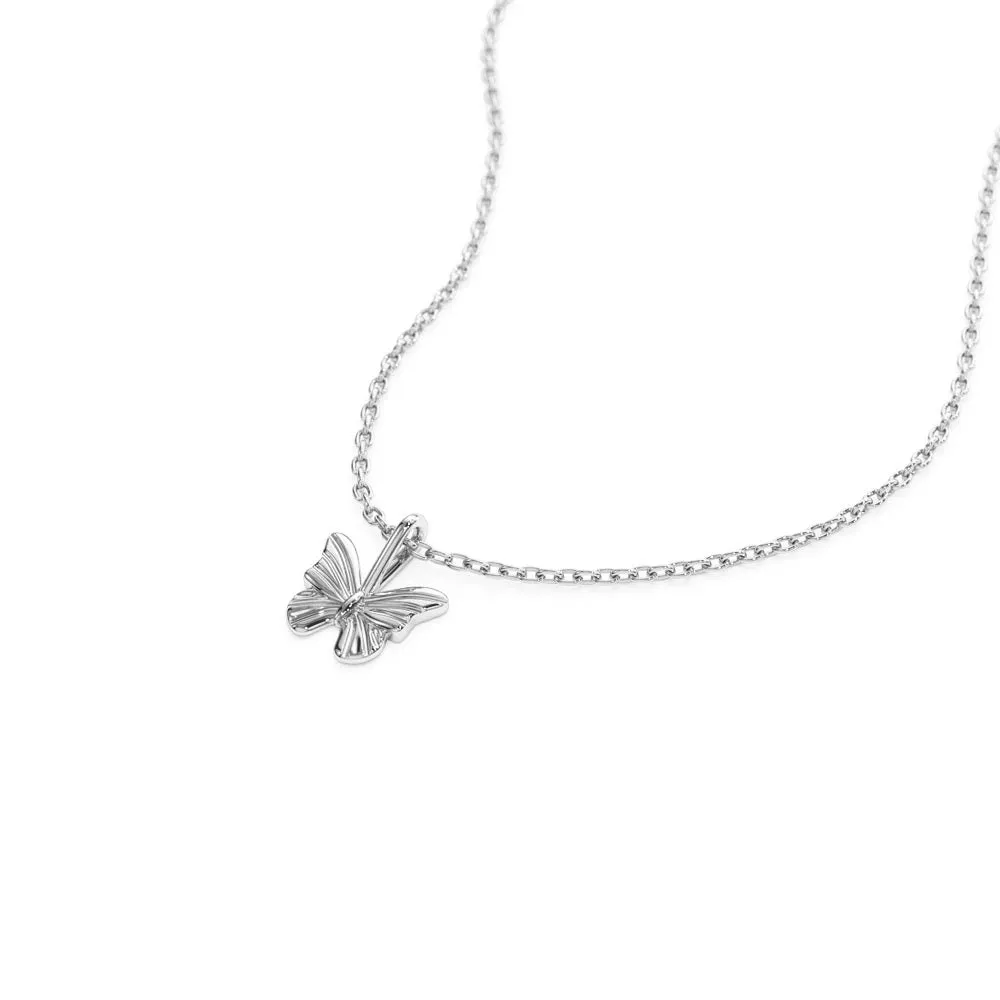 Minimalist Butterfly Charm Necklace