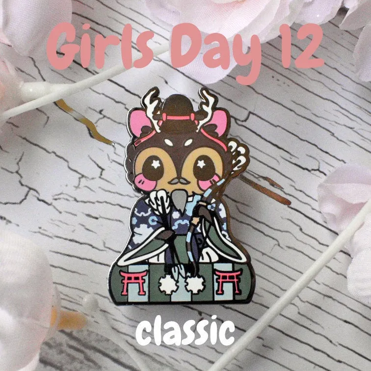 Minister Buck: Girl's Day Animal Enamel Pins