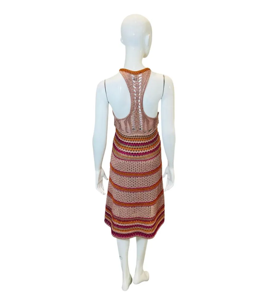 Missoni Crochet Metallic Dress. Size 42IT