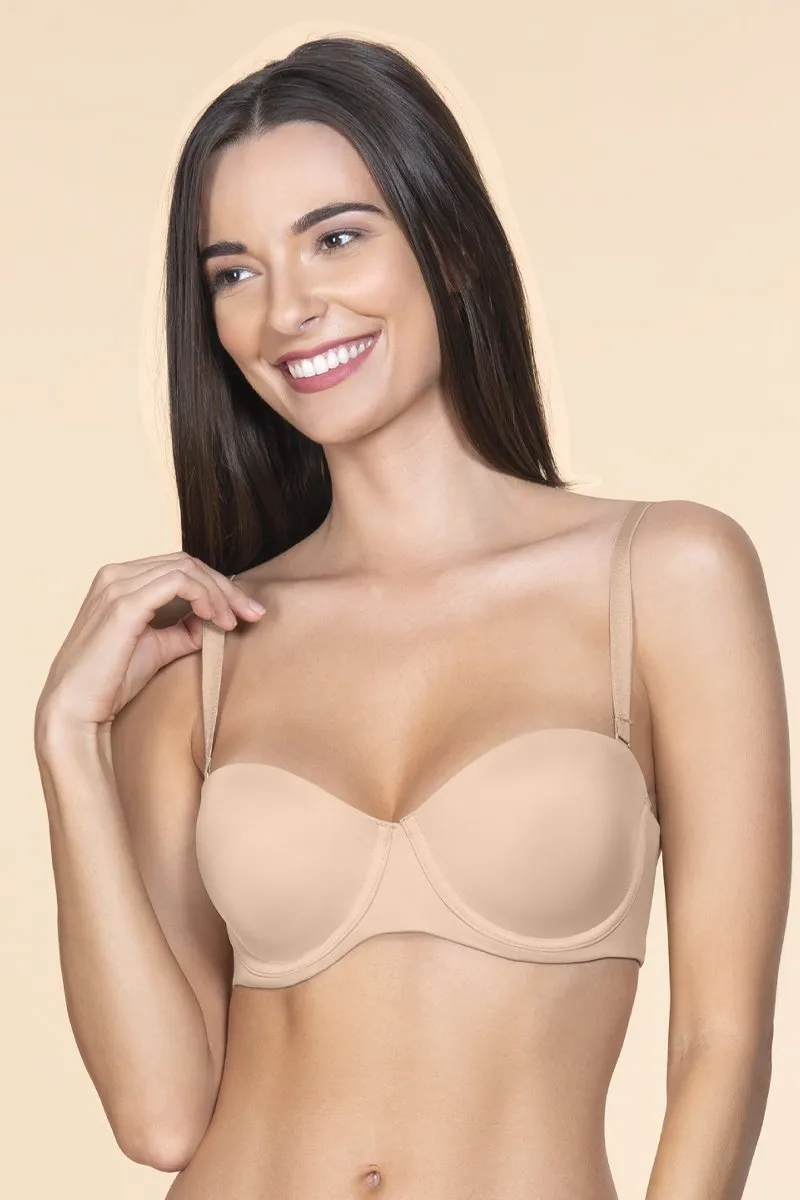 Multiway Padded Wired Bra - Sandalwood