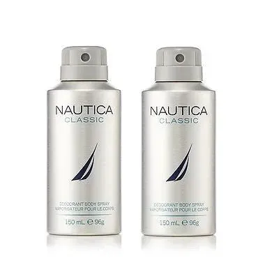 Nautica Classic Deodorant Body Spray for Men (Set of 2 x 150 ml )