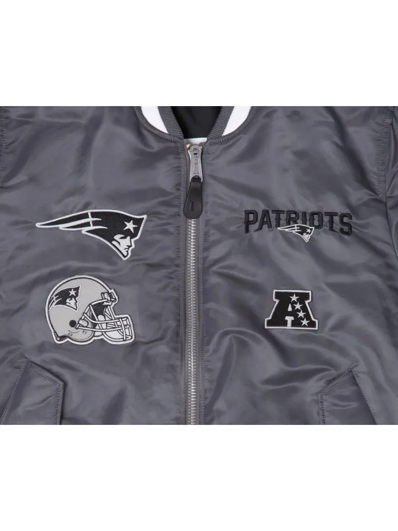 NEW ENGLAND PATRIOTS X ALPHA X NEW ERA MA-1 BOMBER JACKET