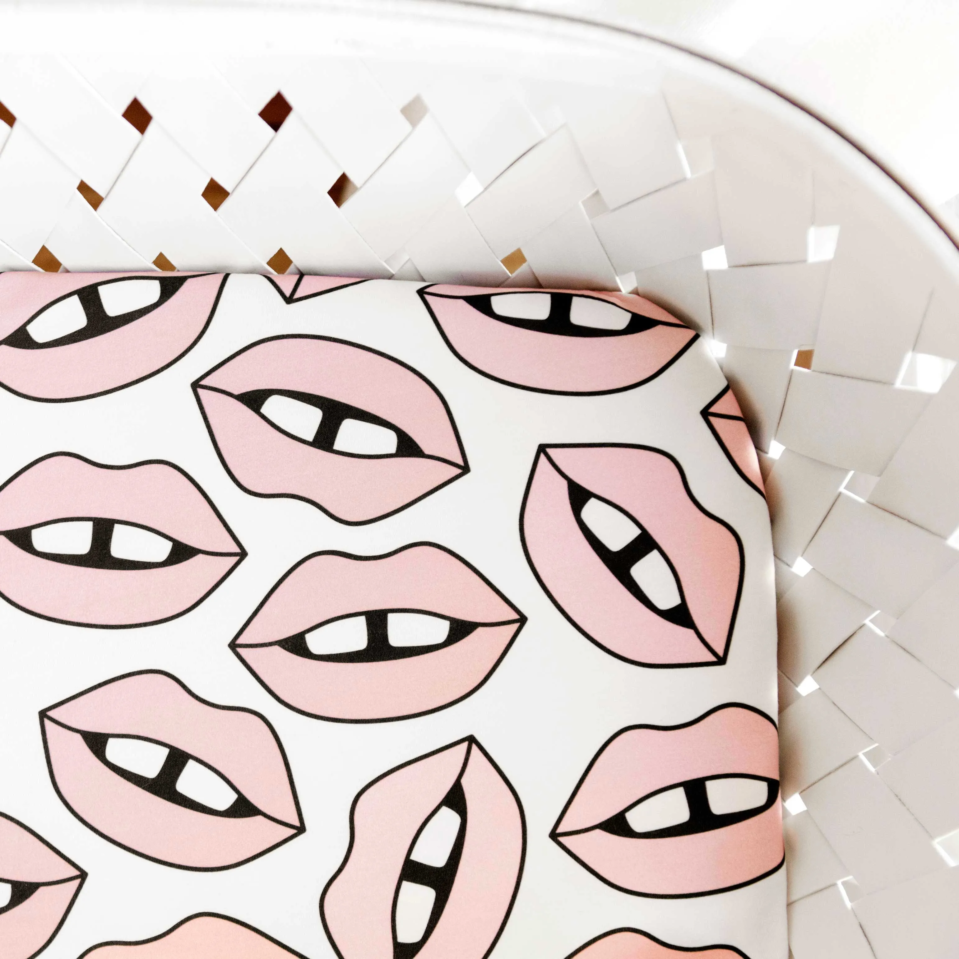 Organic Crib Sheet Lips