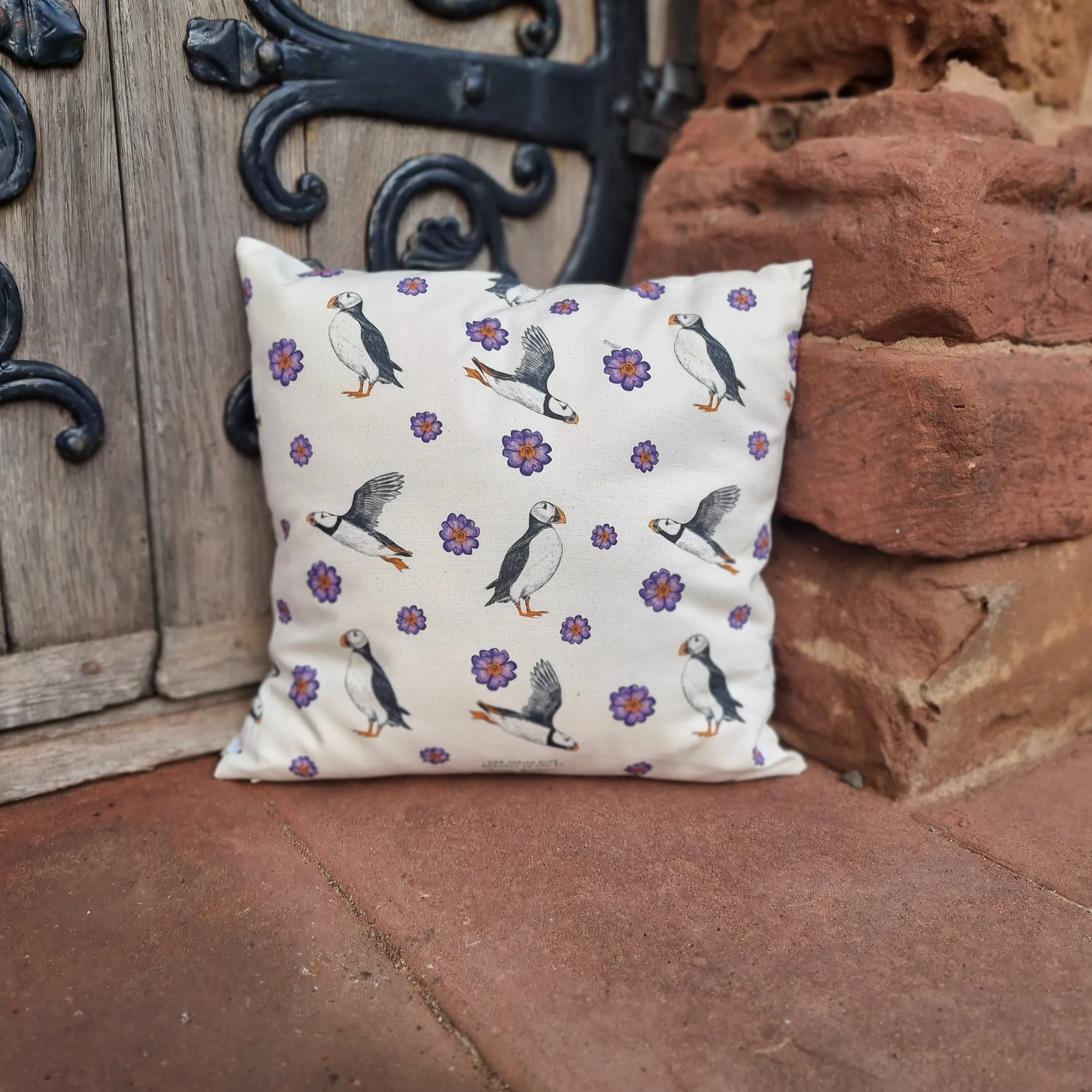 Orkney Tammie Norrie Puffin Cushion