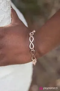 Paparazzi Accessories  - "GIVE ME TIME" #B617 Peg - Gold INFINITY BRACELET