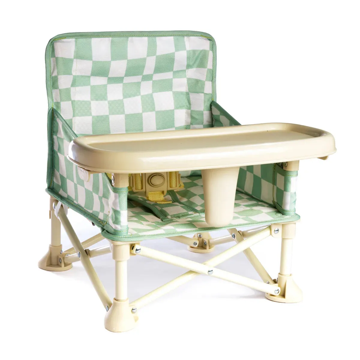 Parker Portable Baby Chair - Green Checker