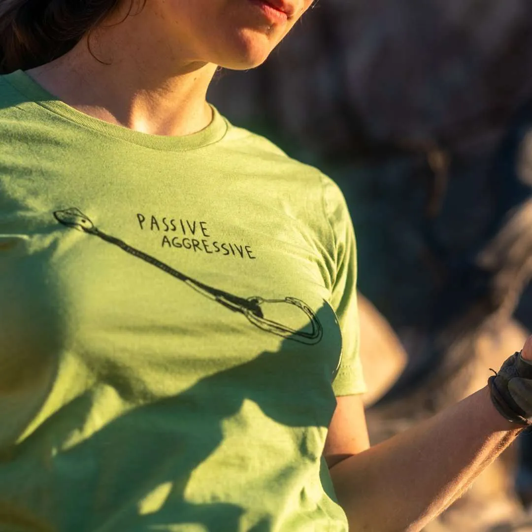 Passive Aggressive Tricam — Unisex Rock Climbing T-Shirt