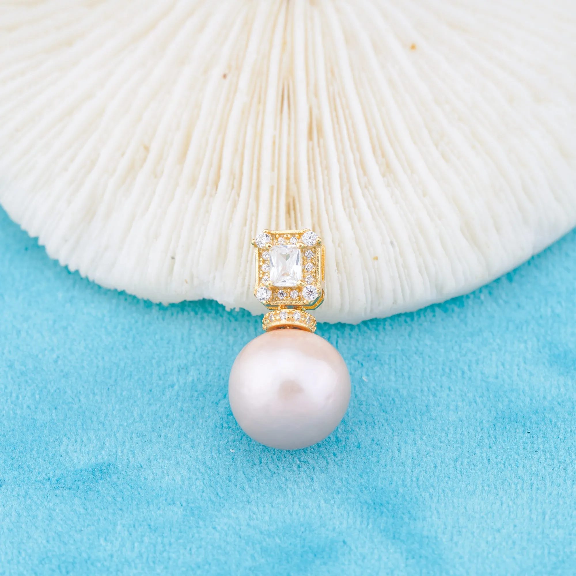 Pe011050  DIY 9-12mm Natural Freshwater pearl pendant accessory 925 sterling silver engagement jewelry necklace for women