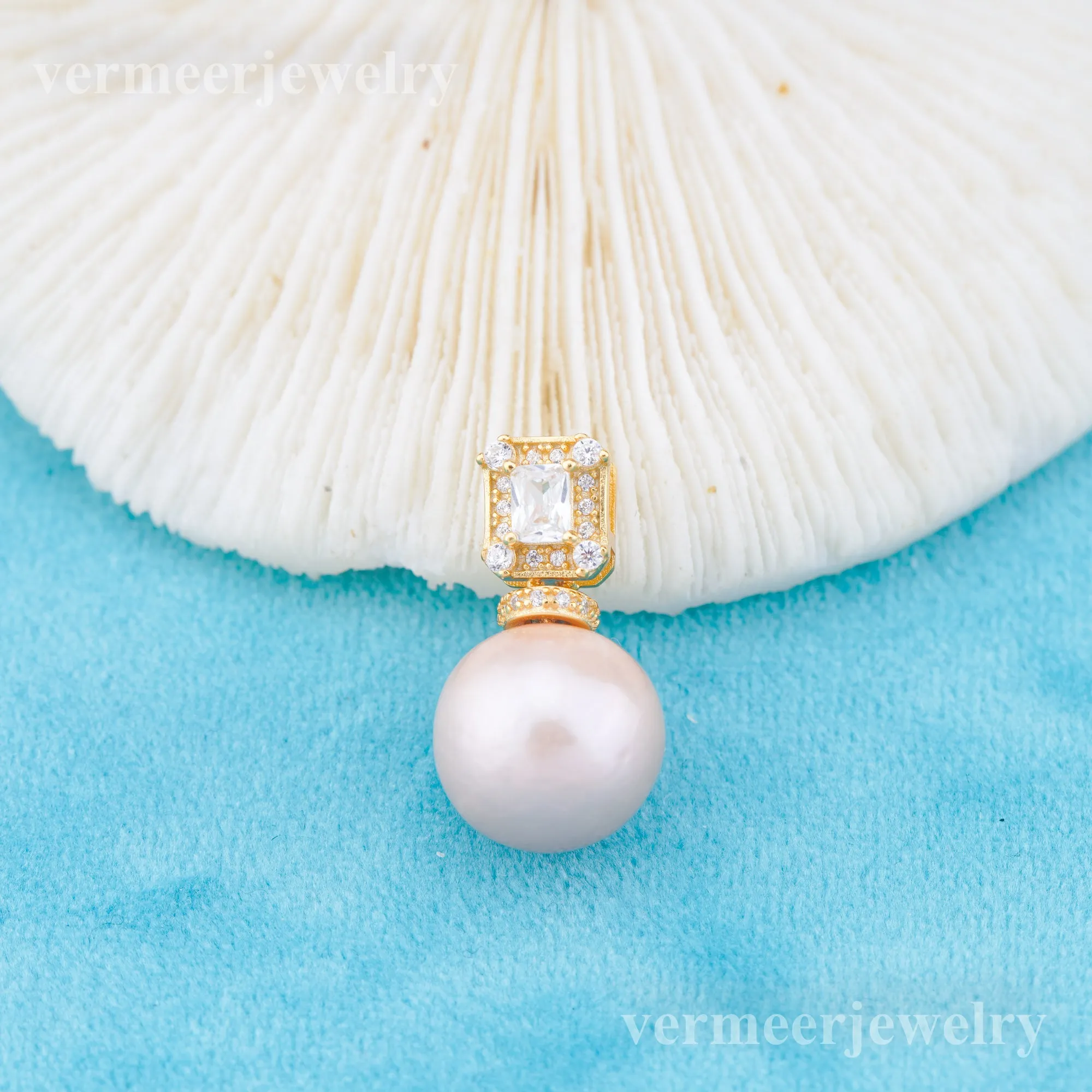 Pe011050  DIY 9-12mm Natural Freshwater pearl pendant accessory 925 sterling silver engagement jewelry necklace for women