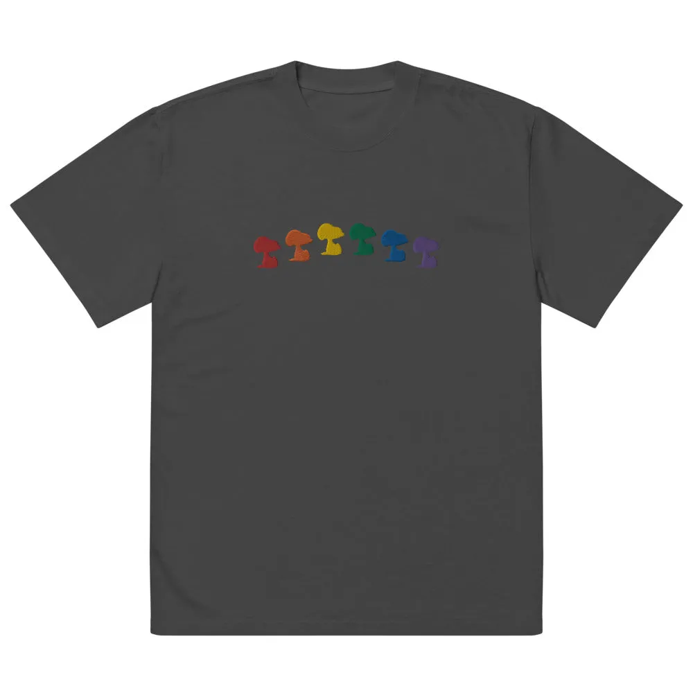 Peanuts Snoopy Rainbow Embroidered Unisex T-Shirt