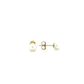 Pearl 5mm Stud Earrings in 14K Gold