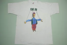 Pearl Jam 1994 String Puppet Marionette Vintage 90's Freak Swallow Toaster T-Shirt