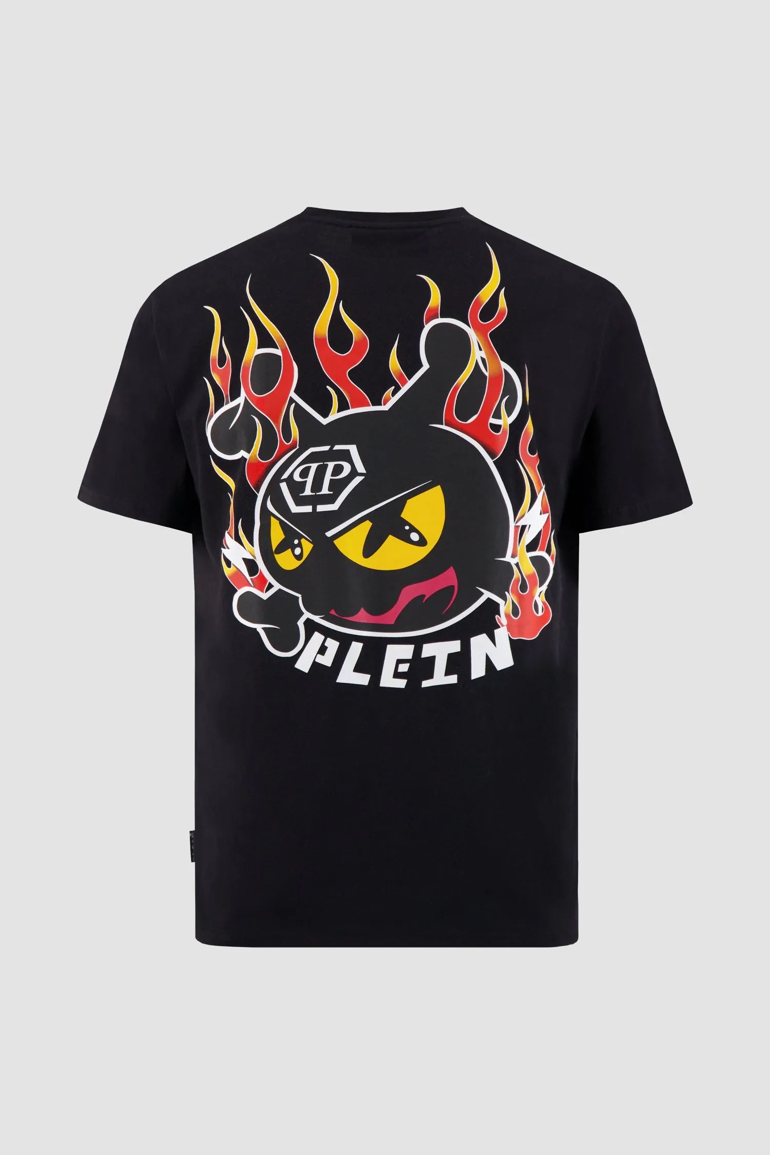 Philipp Plein Black Round Neck SS T-shirt