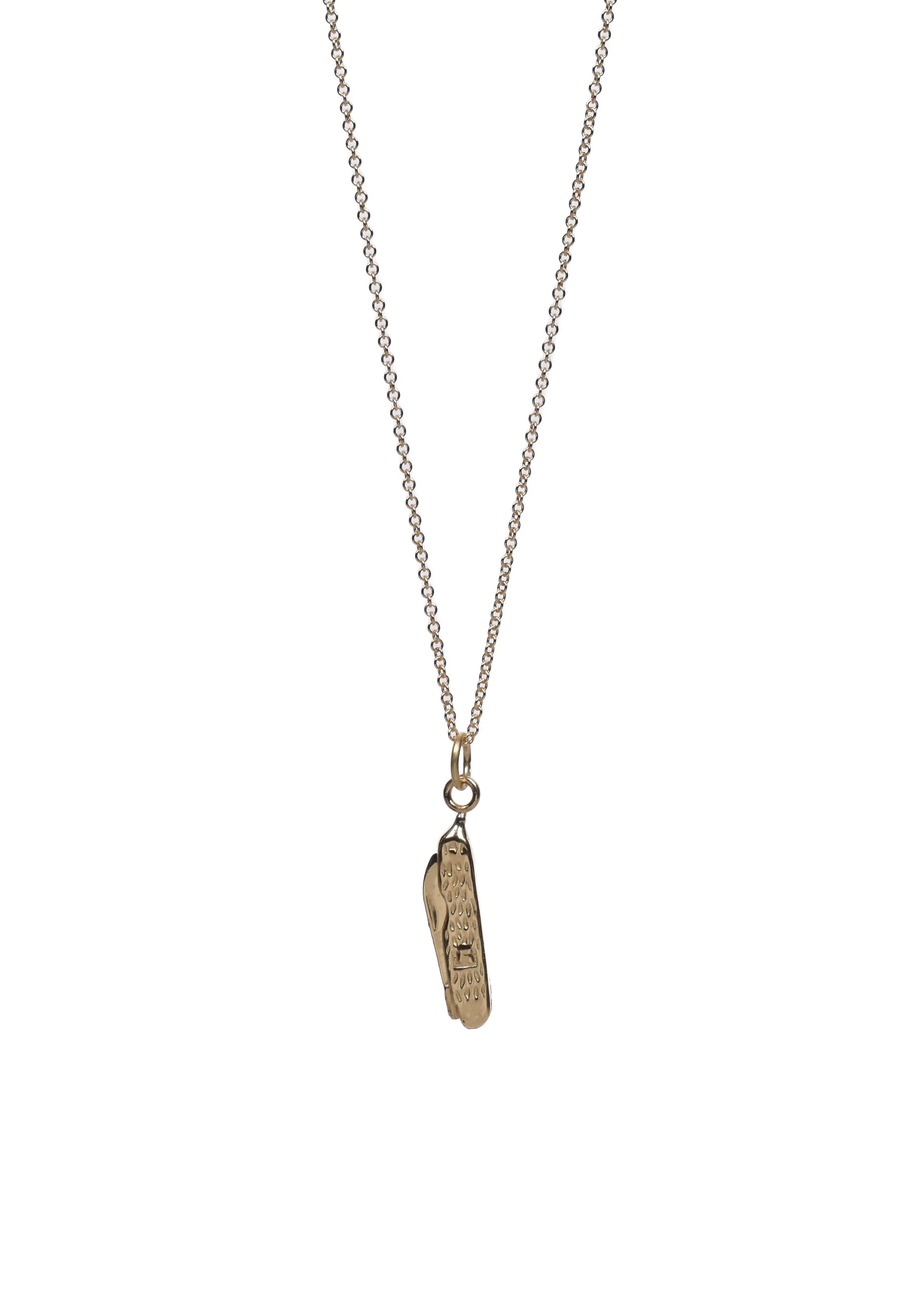 Pocket Knife Charm •  14k yellow gold