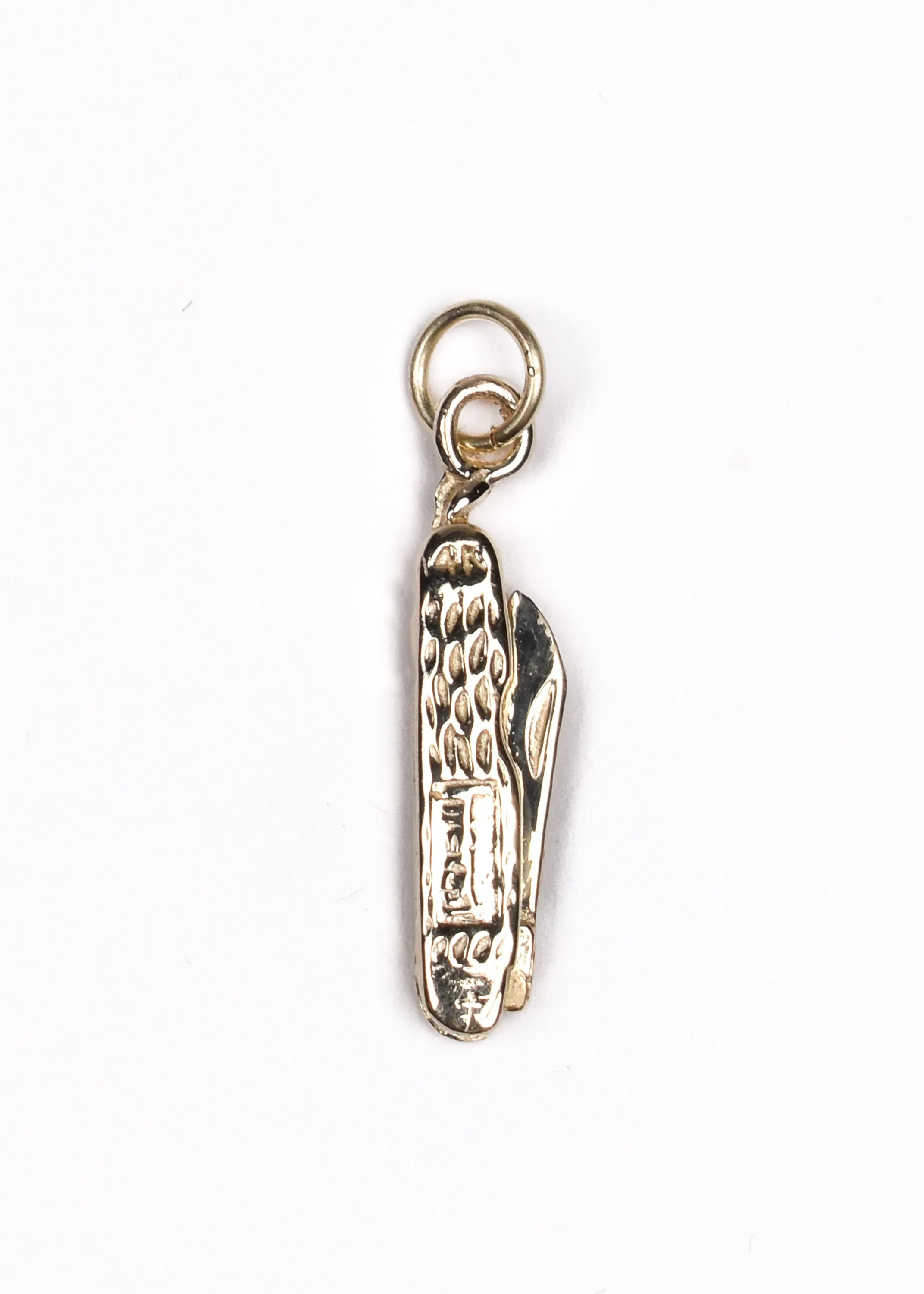 Pocket Knife Charm •  14k yellow gold