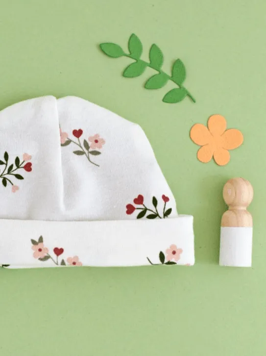 Preemie Round Hat, Beautiful Bloom