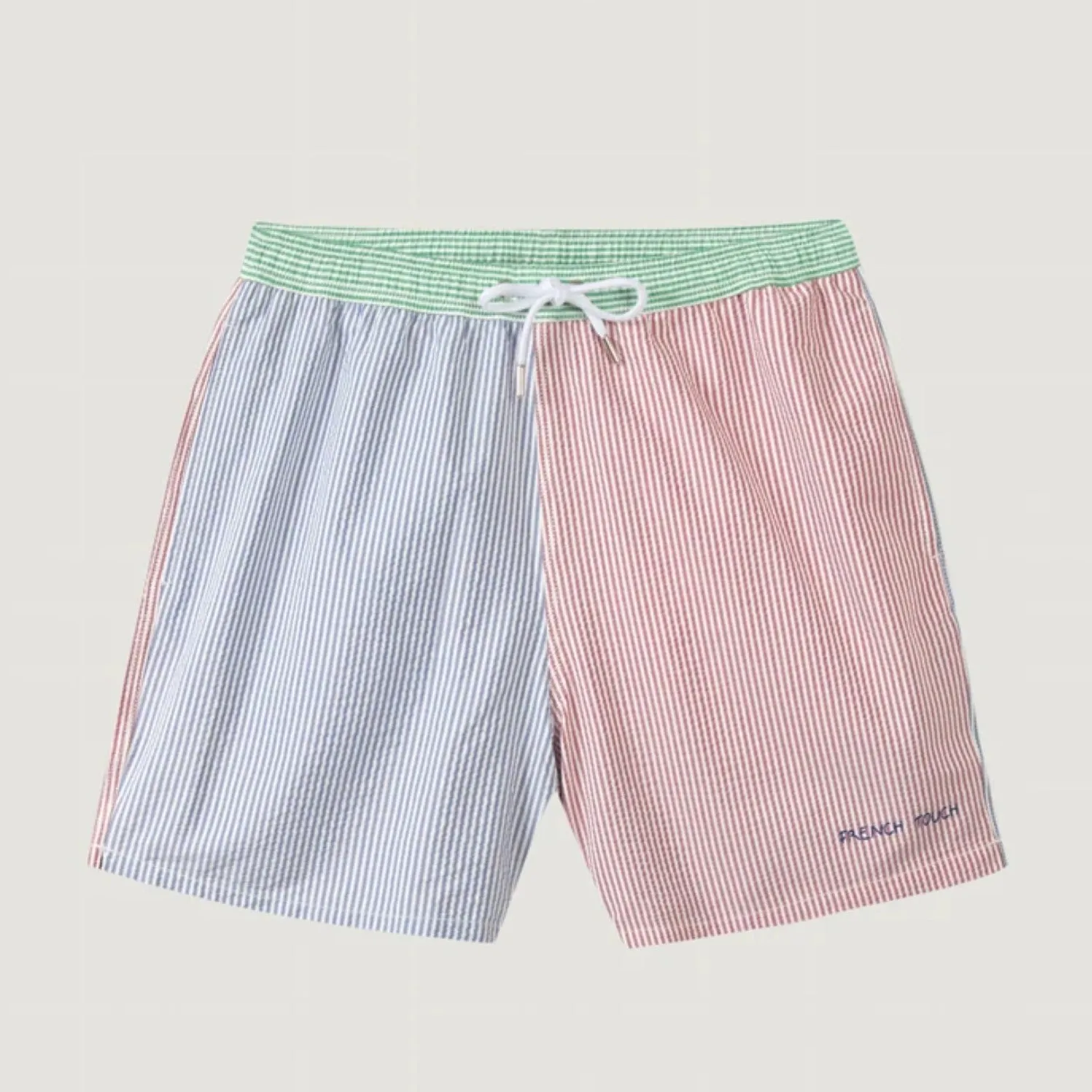 "French Touch" Maillot Swim Short (Blue   Pink   Green)