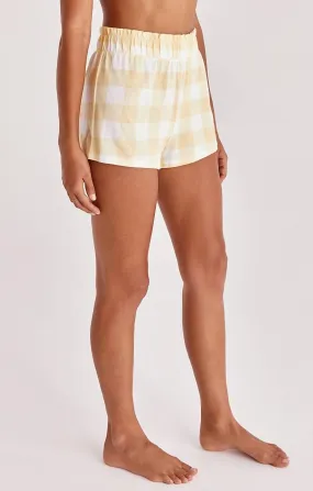 "sunny" Check Shorts In Patterned