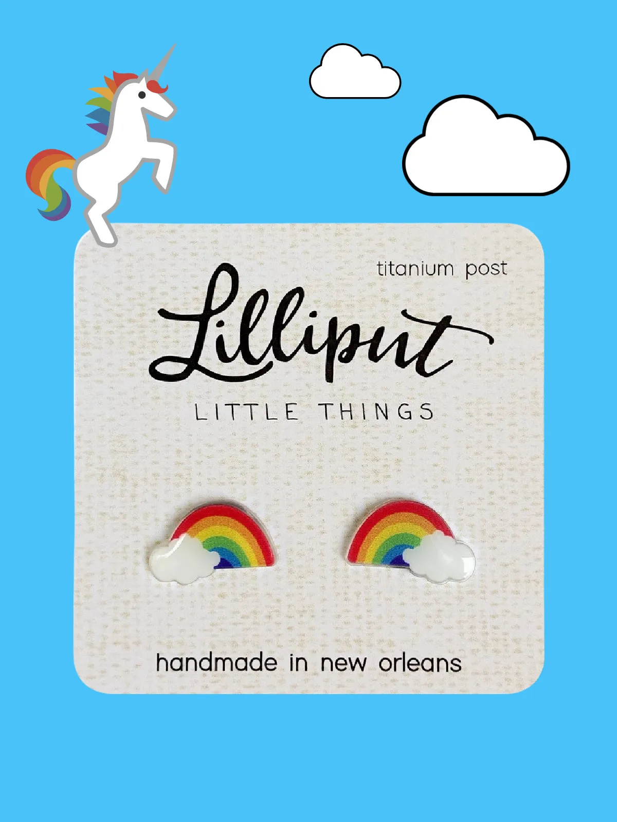 Rainbow & Cloud Posts by Lilliput Little Things