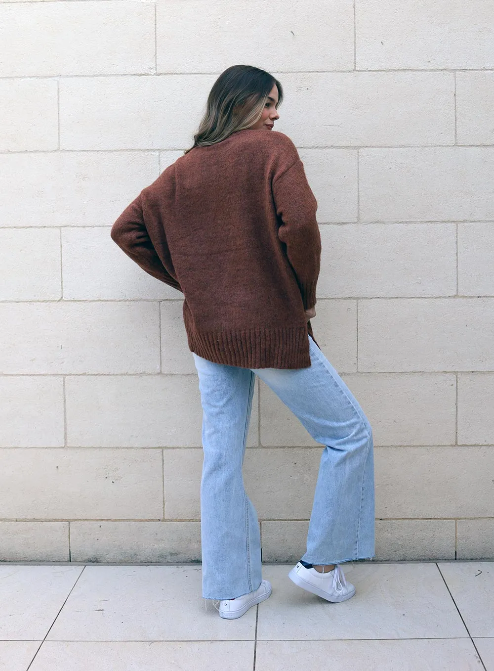 Renee Oversize Knit-RUST