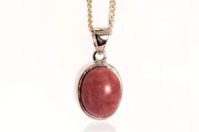 Rhodonite Necklace for Ashes