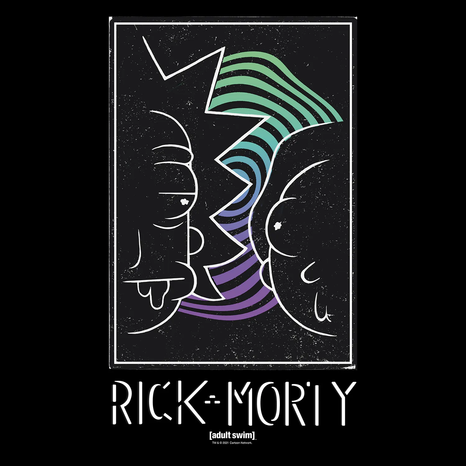 Rick and Morty - Half Portrait Tee