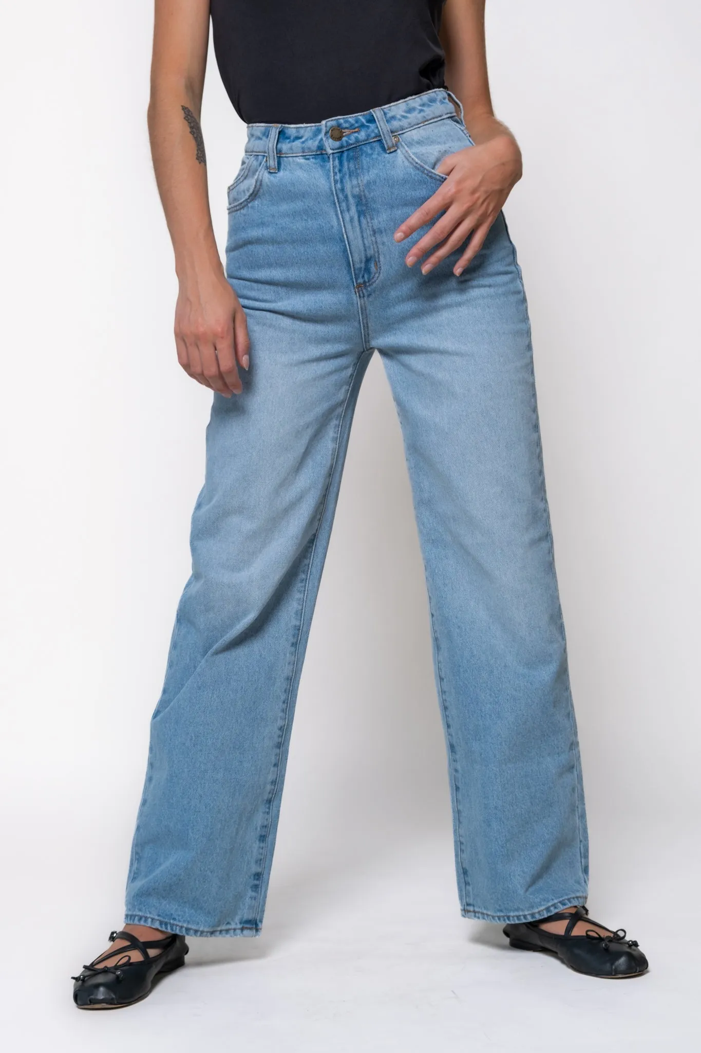 Rolla's Heidi Ankle Jeans - Old Stone