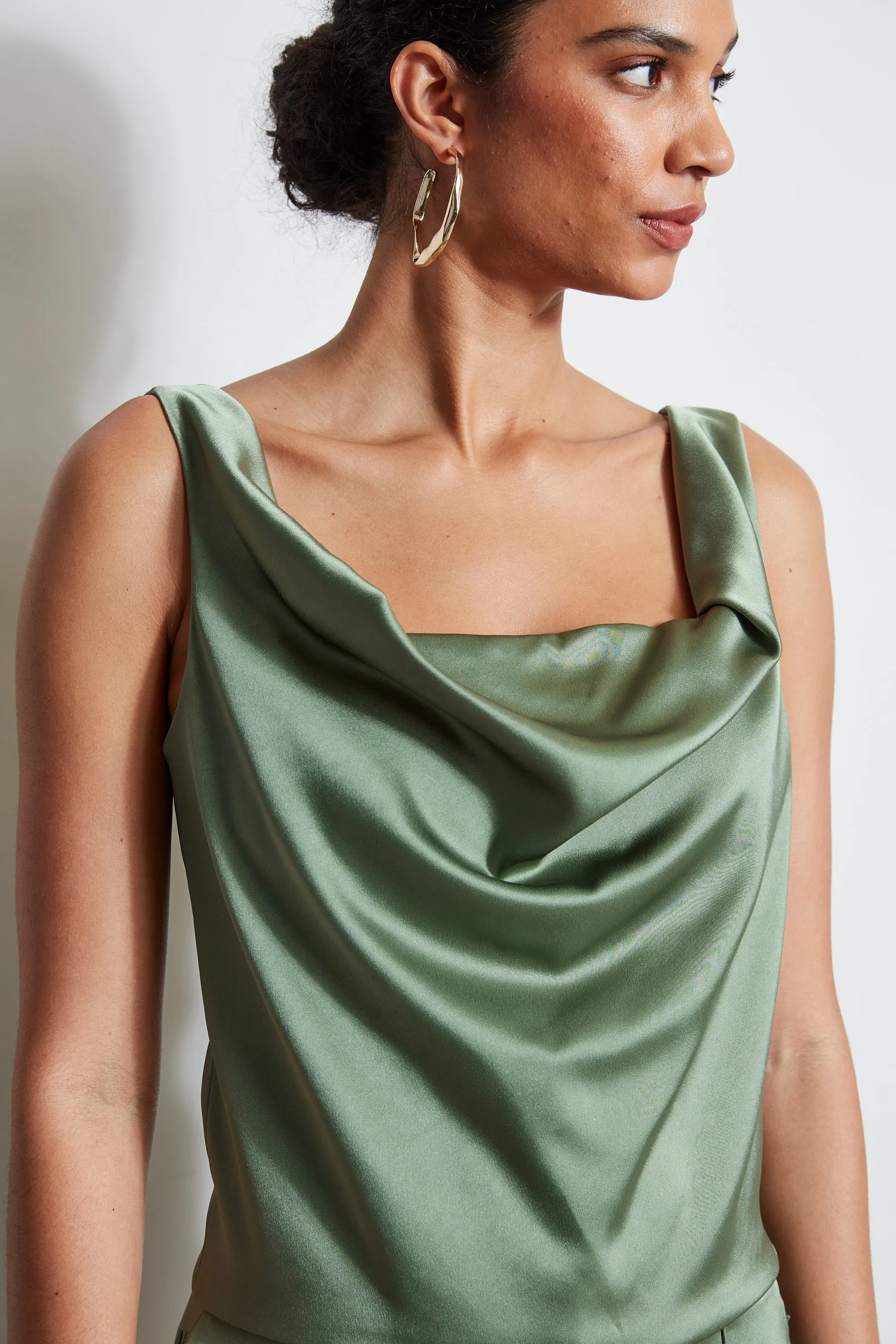 Satin Cowl Cami