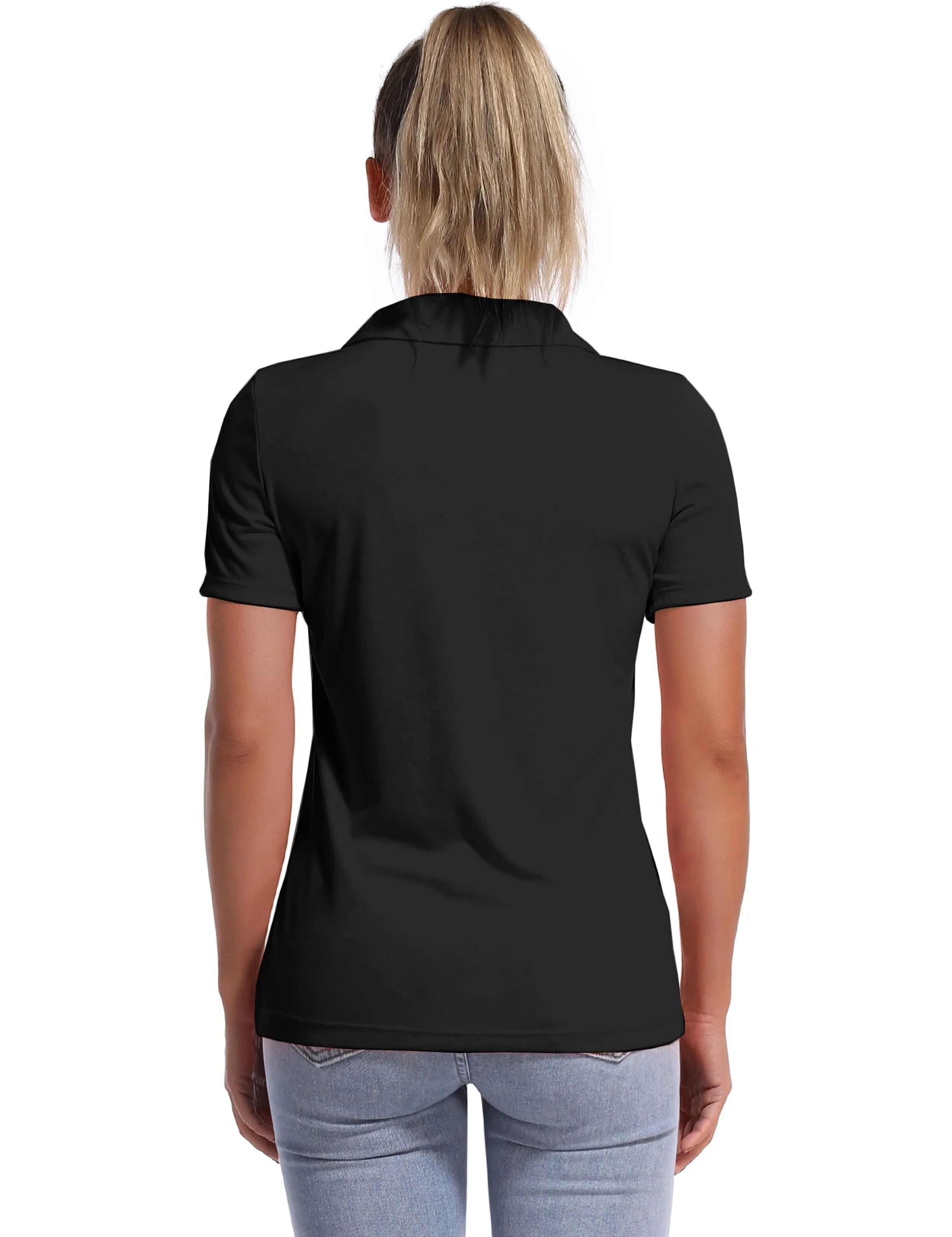 Short Sleeve Slim Fit Polo Shirt black