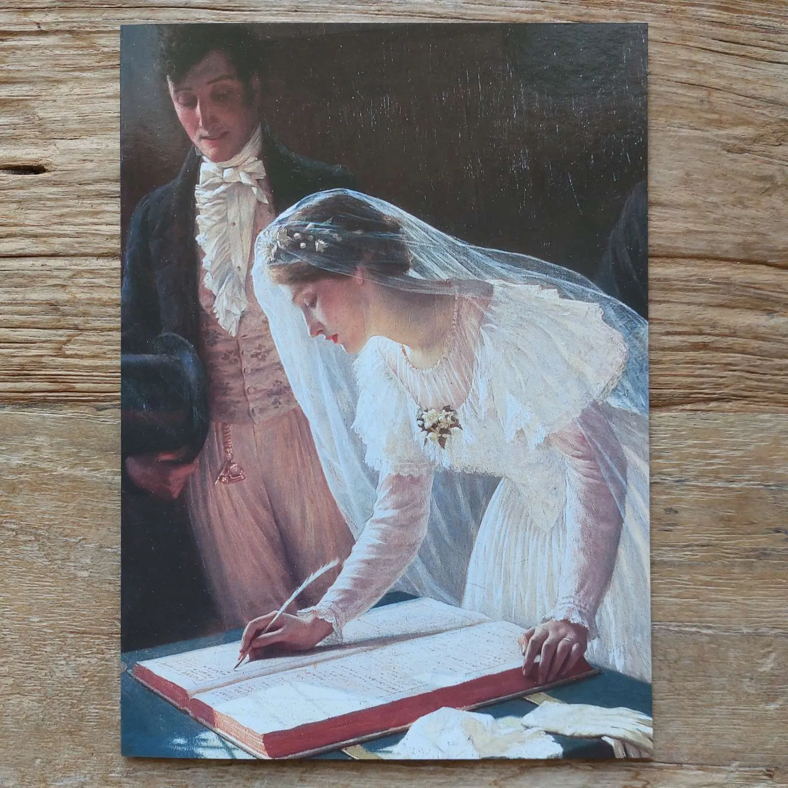 Signing the Register - Wedding Card