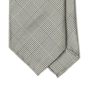 Silk Prince of Wales Check Hand-rolled Tie