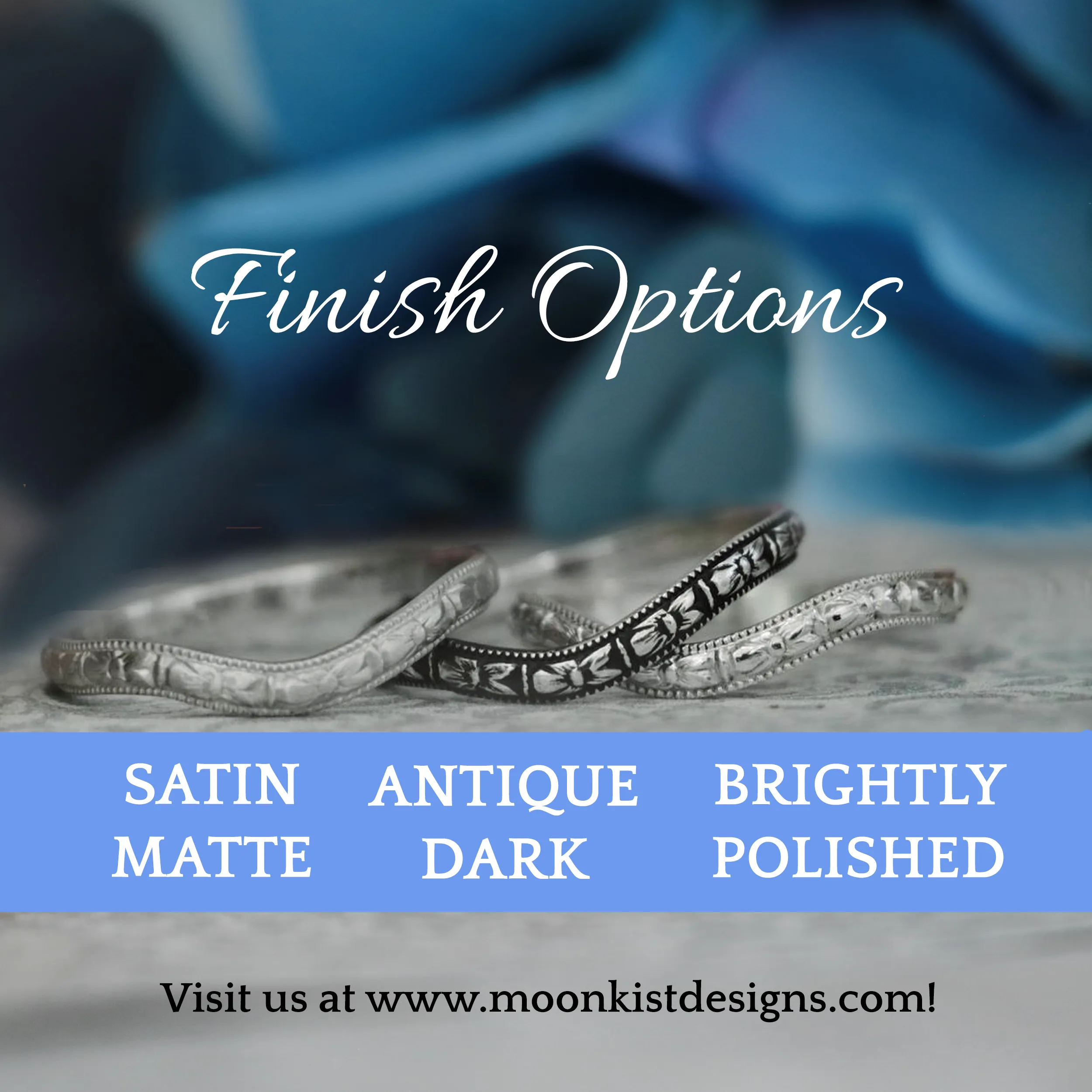 Silver Blue Sapphire Mens Engagement Ring | Moonkist Designs