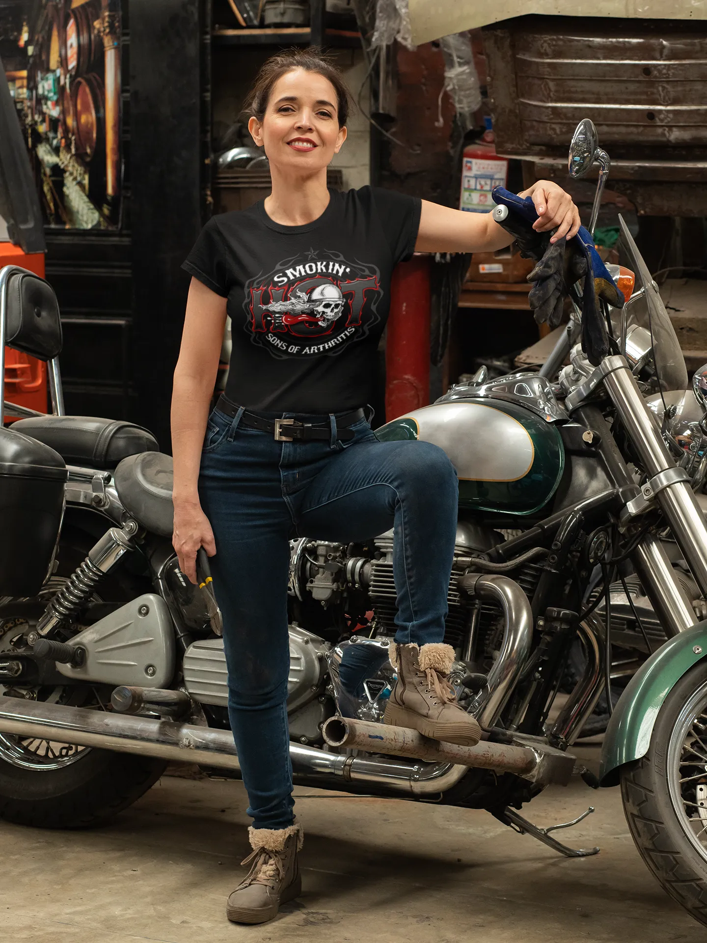 Sons of Arthritis "SMOKIN HOT" WOMENS Tee