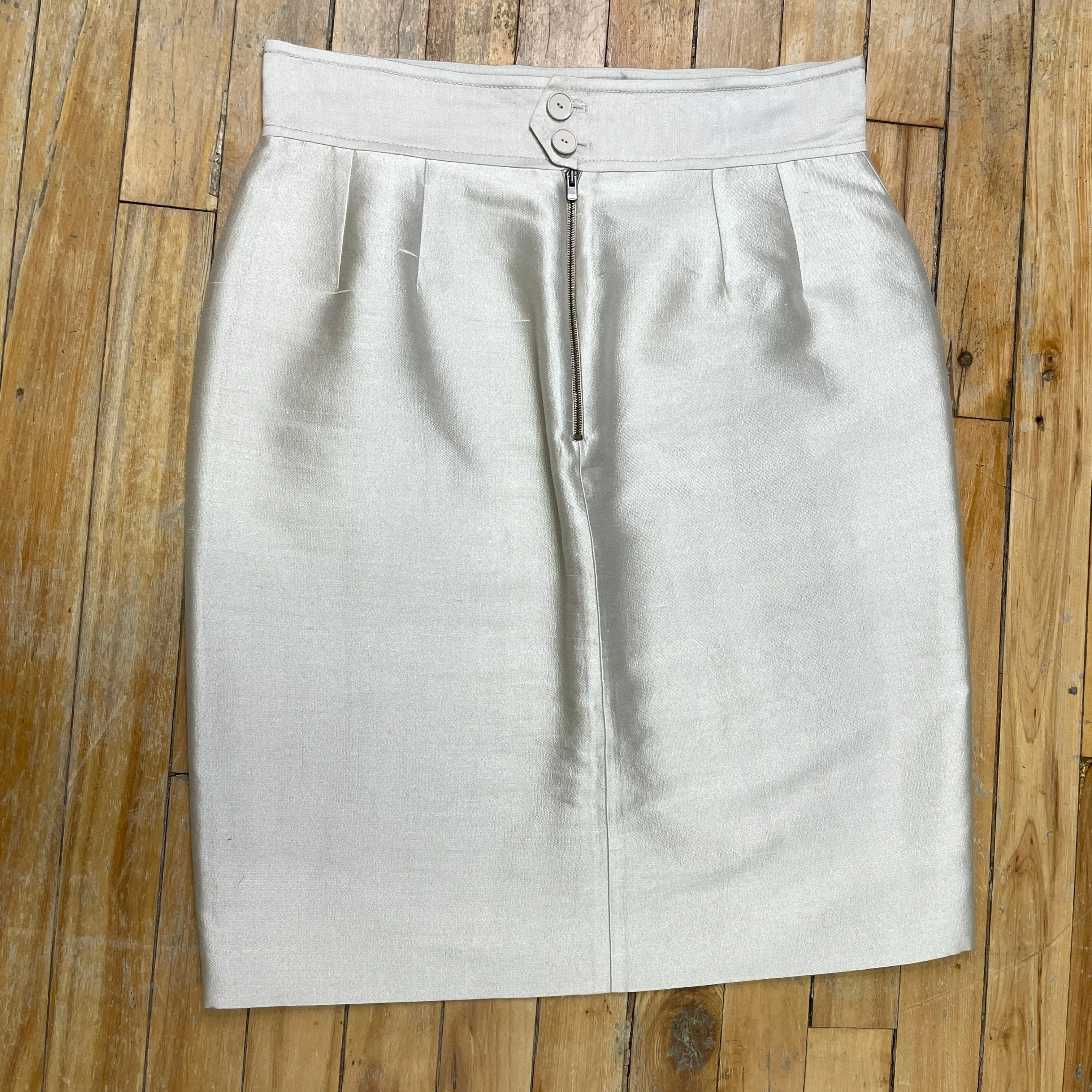 Stella McCartney Vintage Designer Silk Blend Skirt Size 32"