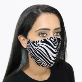 STEP AHEAD FACE MASK ADULT REUSABLE ZEBRA PRINT