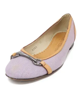 Stubbs & Wootton Purple Canvas Flats sz 6.5