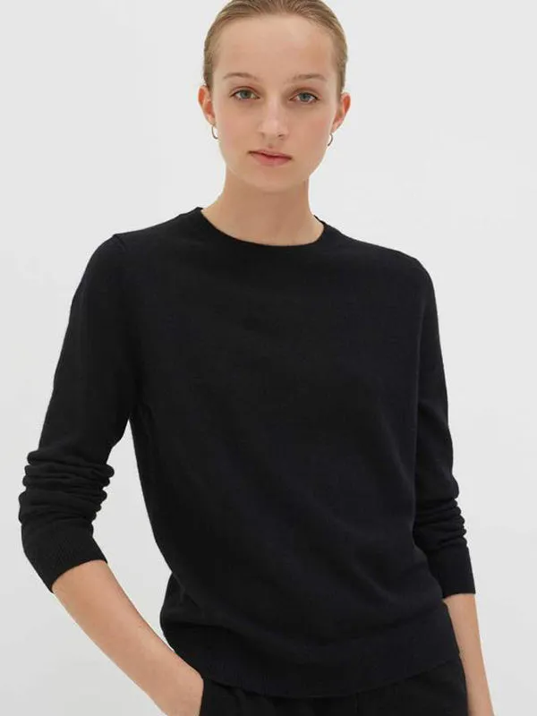 The Crew Classic Fit Sweater in Black