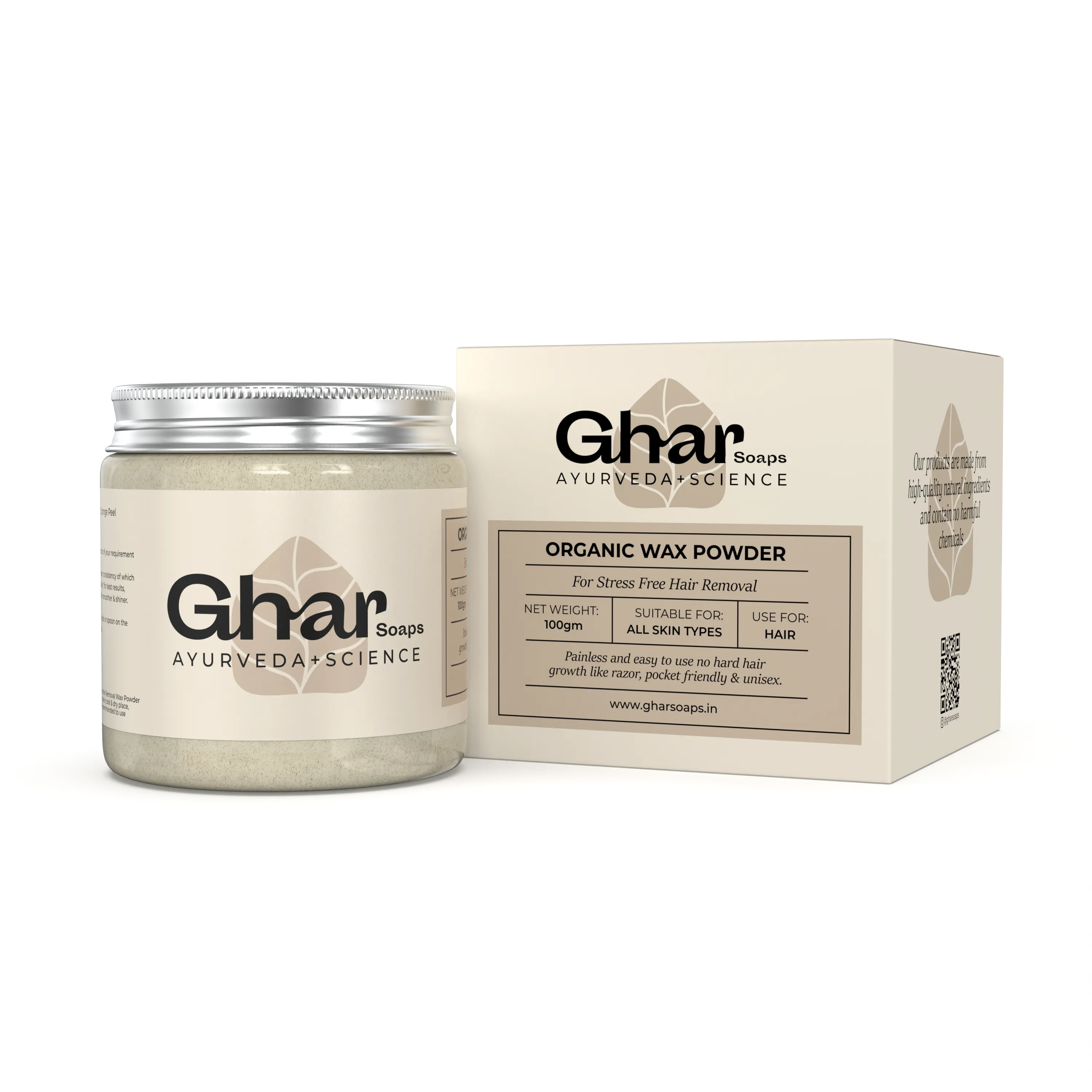 The Organic Hair Removal Wax Powder ( Unisex )