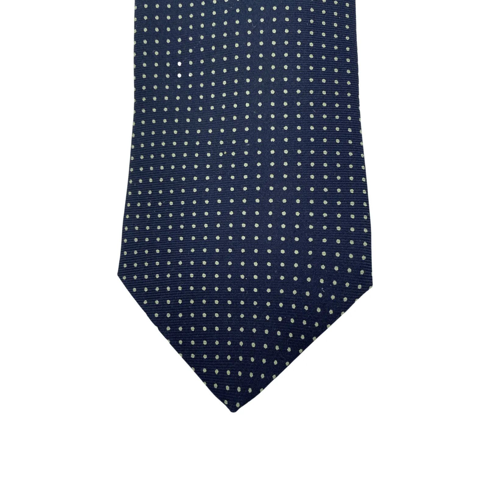 THOMAS PINK Small Spot Printed Silk Tie - Navy & White New w/Tags