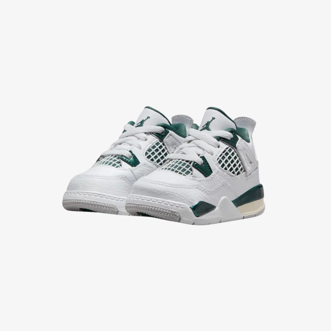 toddler jordan 4 retro (white/oxidized green)