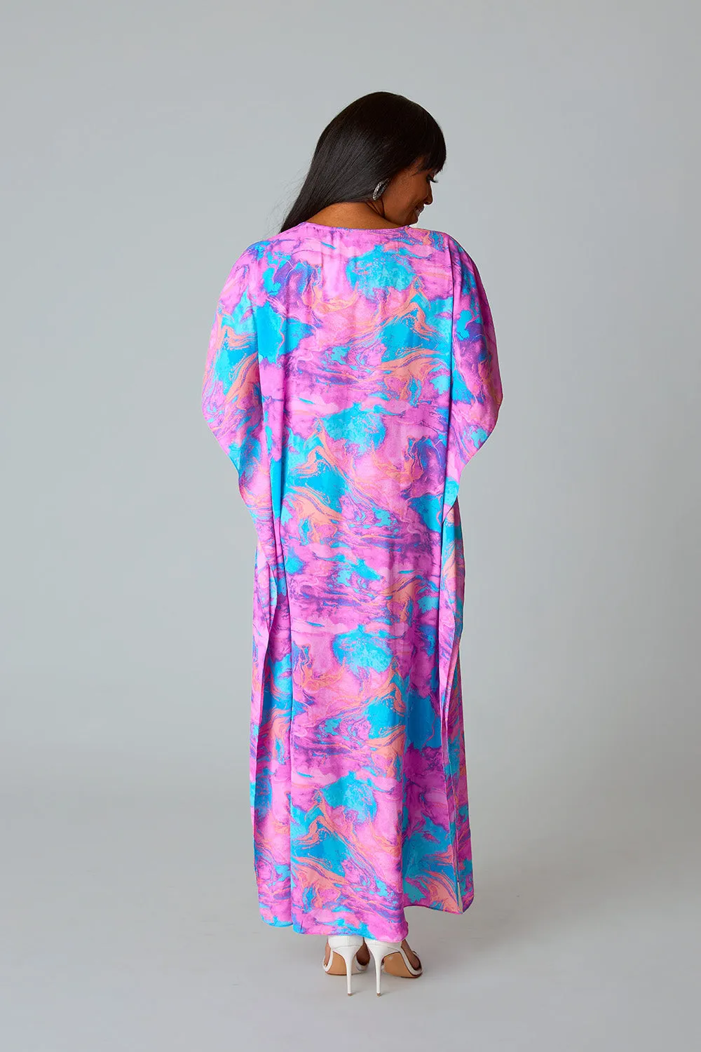 Tortolla Caftan Maxi Dress - Electro Pop